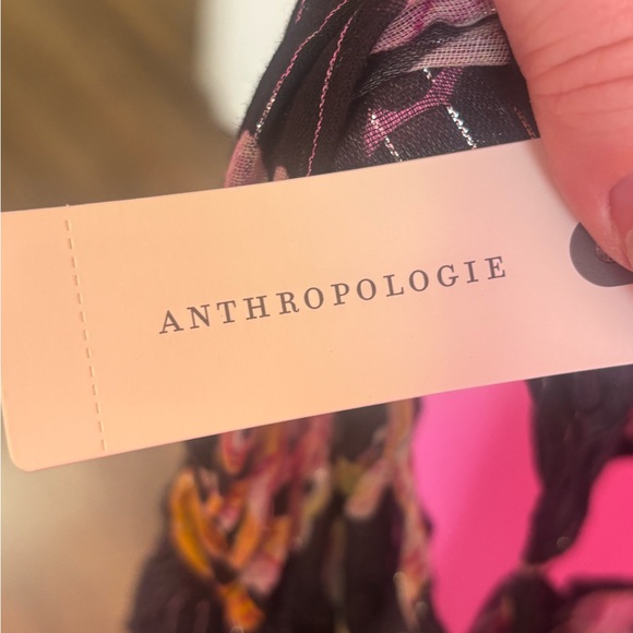 Anthropologie ladies black metallic bohemian cut out summer dress NWT! - Picture 9 of 10